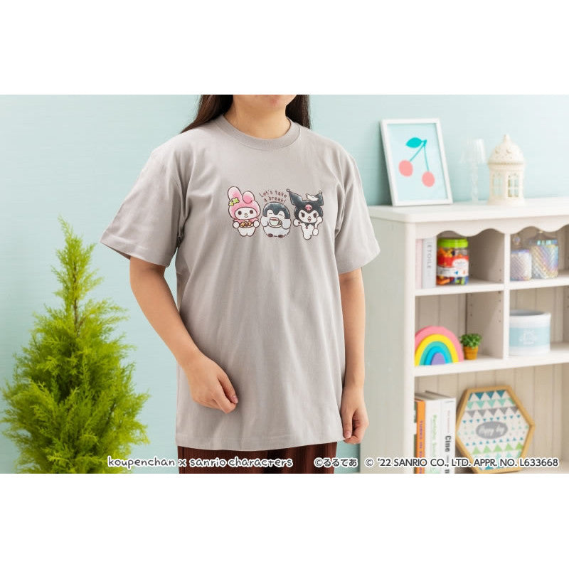 コウペンちゃん×サンリオキャラクターズ Tシャツ(マイメロディ・クロミ)