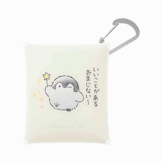 コウペンちゃん展 カラビナ付きクリアポーチ(いいことがあるおまじない!)