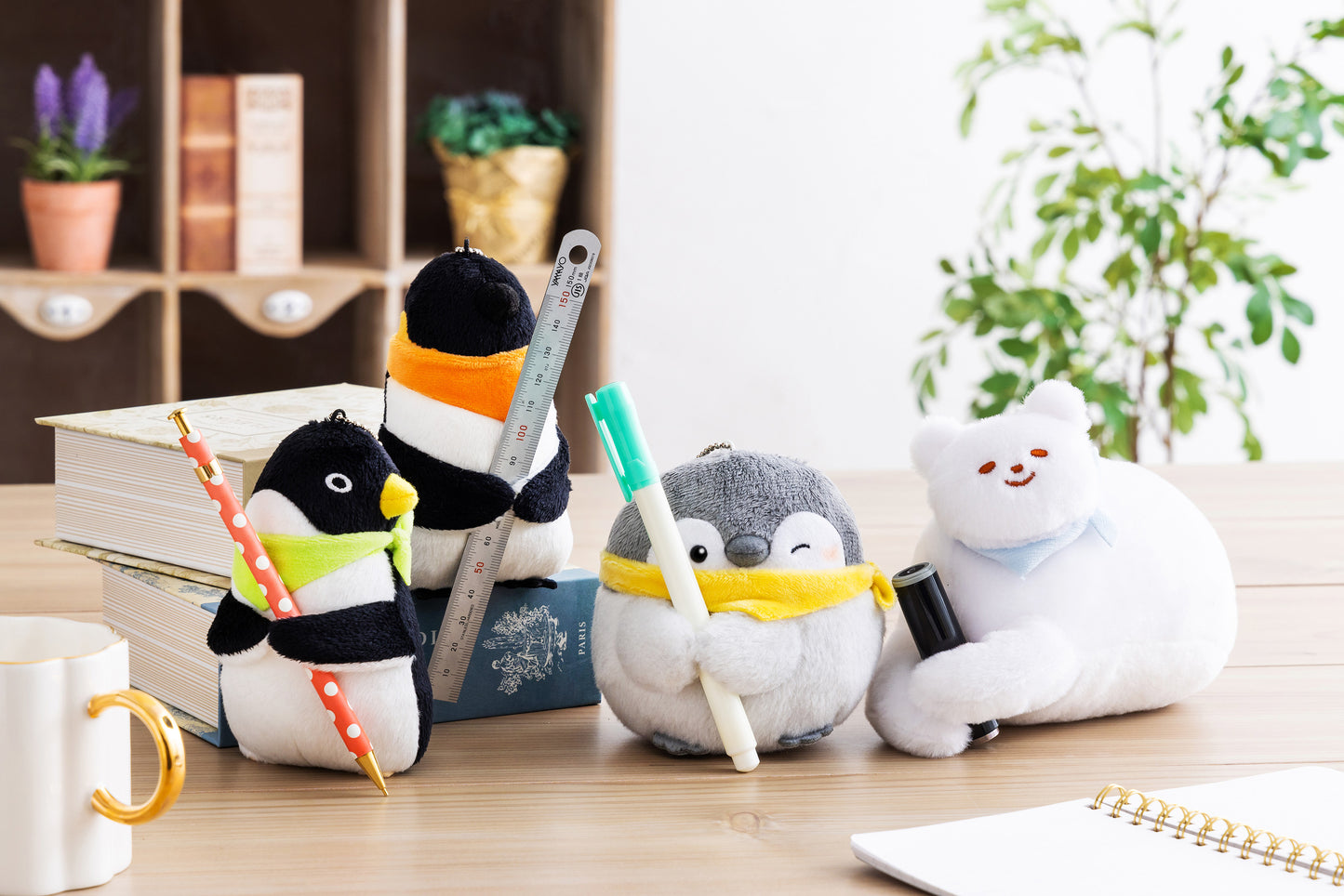 コウペンちゃん 花丸らんまん 持ちますマスコット(大人のペンギンさん)
