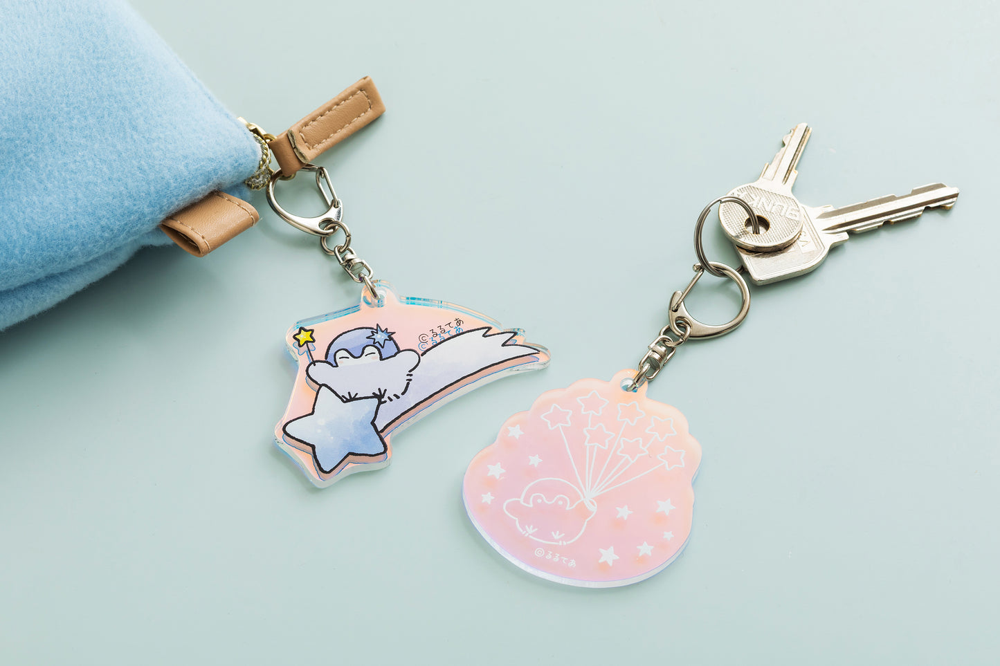 コウペンちゃん 花丸まんてん星 オーロラアクリルキーホルダー(流れ星)