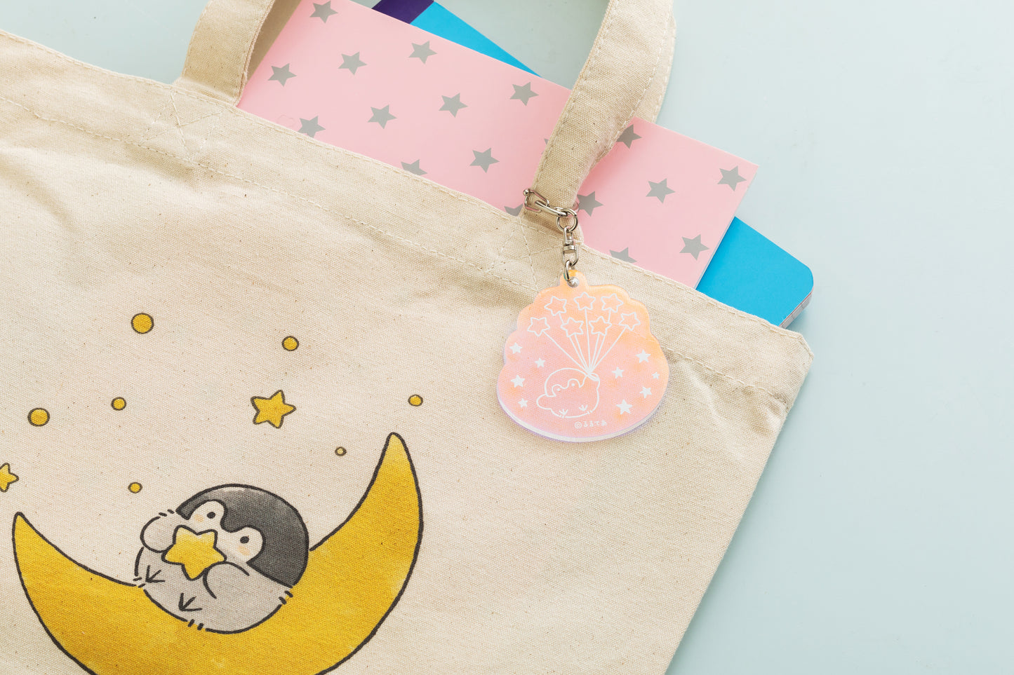コウペンちゃん 花丸まんてん星 オーロラアクリルキーホルダー(星とどこまで)