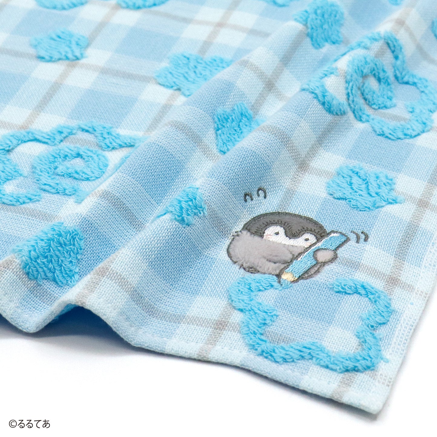 コウペンちゃん 君にはなまる タオルハンカチ ブルー