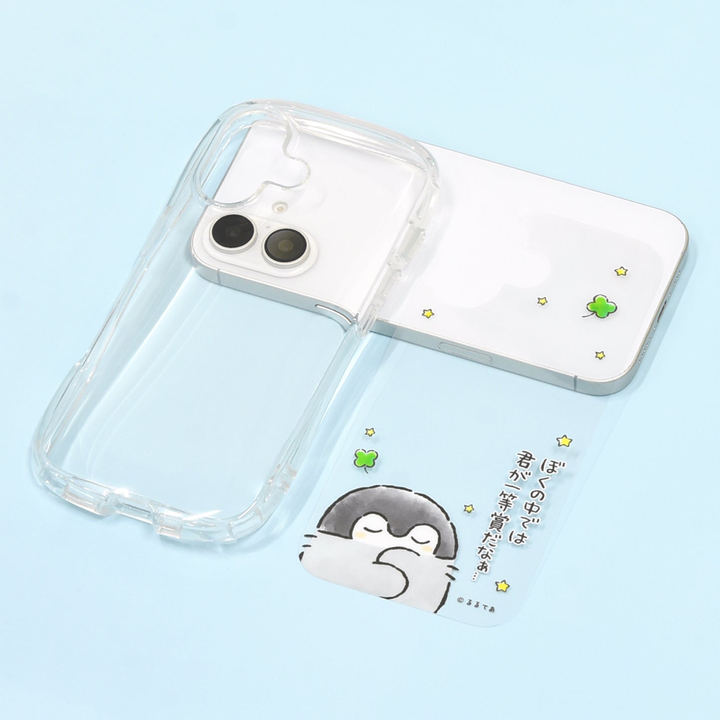 コウペンちゃん iPhone16対応クリスタルクリアケース(君は一等賞)