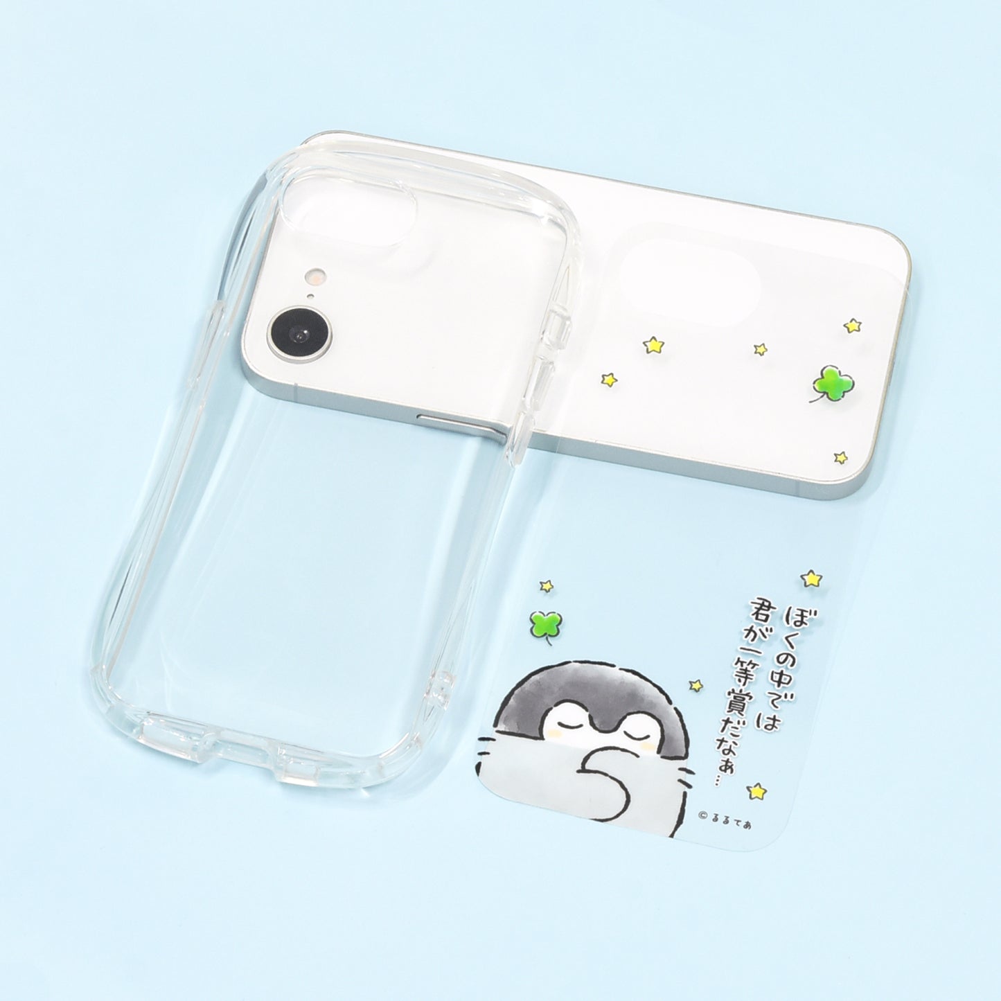 コウペンちゃん iPhone16e対応クリスタルクリアケース(君は一等賞)