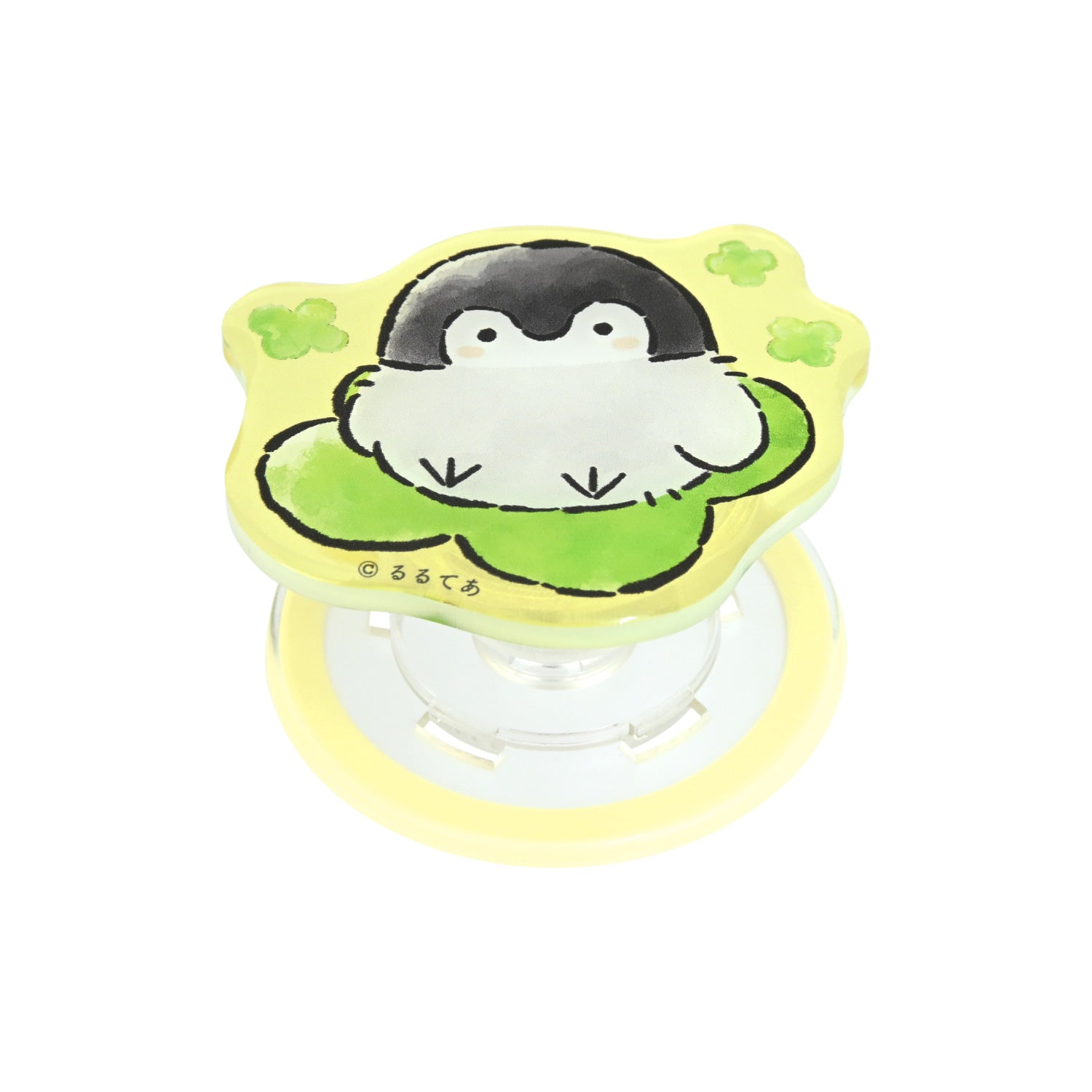 コウペンちゃん MagSafe対応ダイカットクリアPOCOPOCO（クローバー