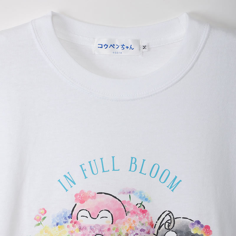 コウペンちゃん 花丸らんまん Tシャツ 満開ワゴン ホワイト