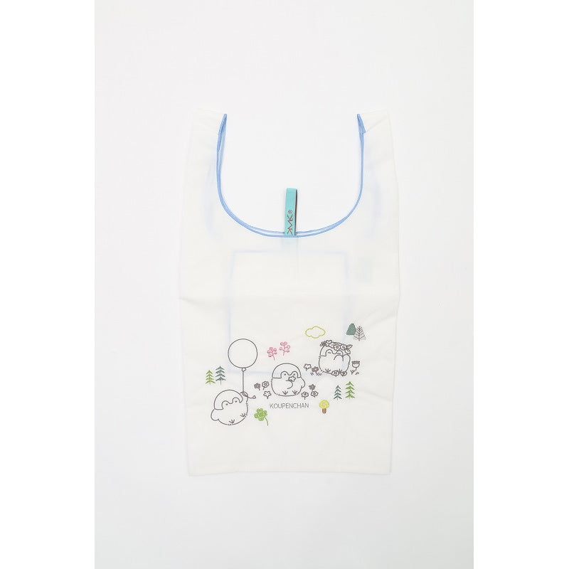 コウペンちゃん 刺繍エコバッグ 風船 ホワイト