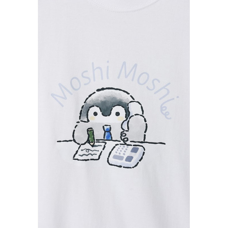 コウペンちゃん Tシャツ Moshi Moshi ホワイト