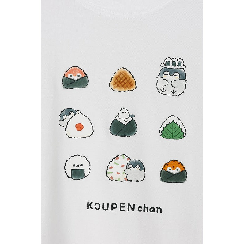 コウペンちゃん 収穫祭! Tシャツ おにぎり ホワイト