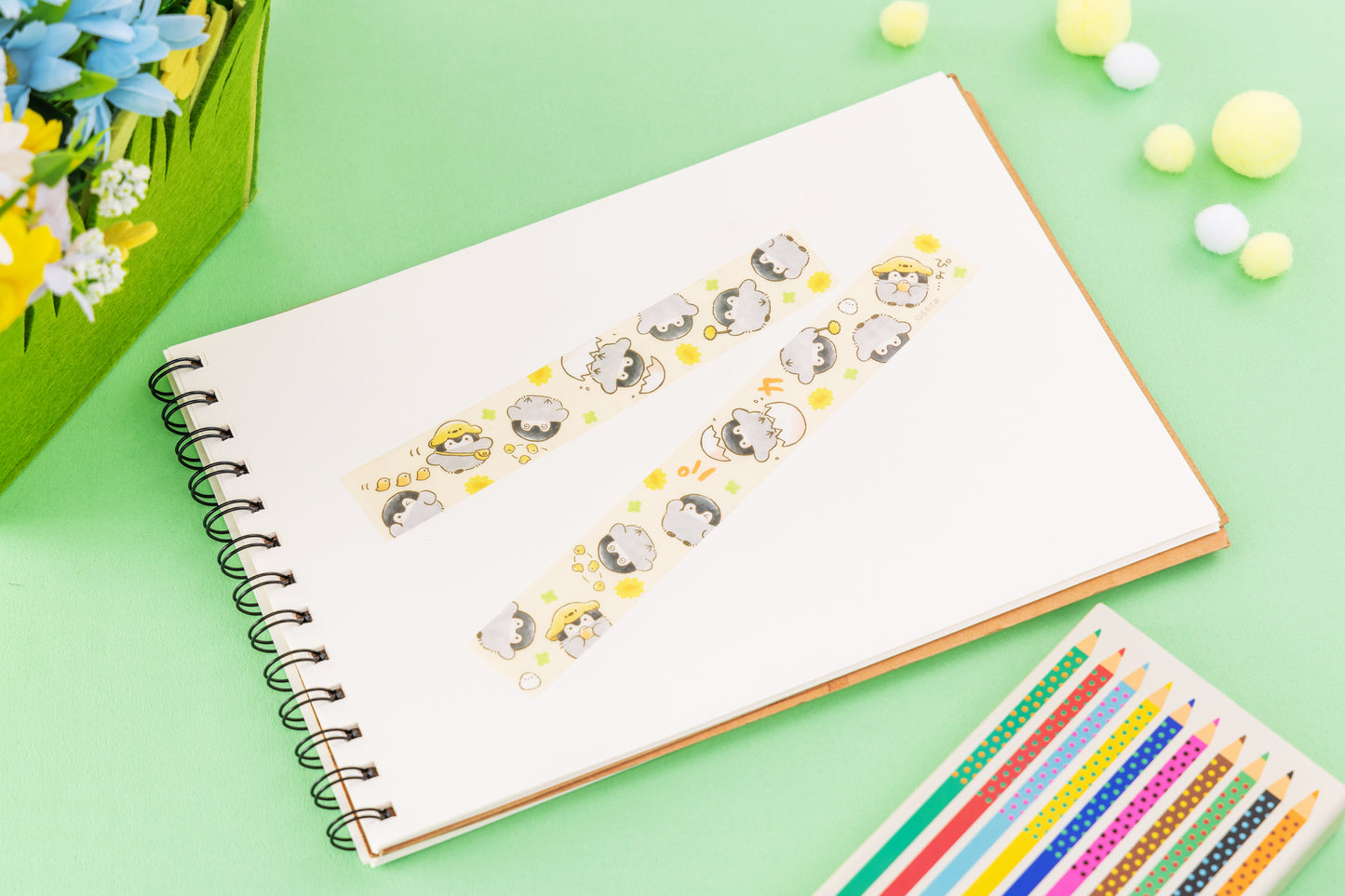 コウペンちゃん マスキングテープ(ぴよぴよ帽子)