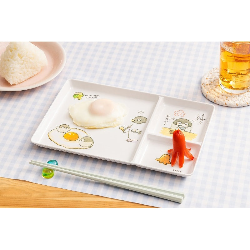 コウペンちゃん 仕切り付きメラミンプレート