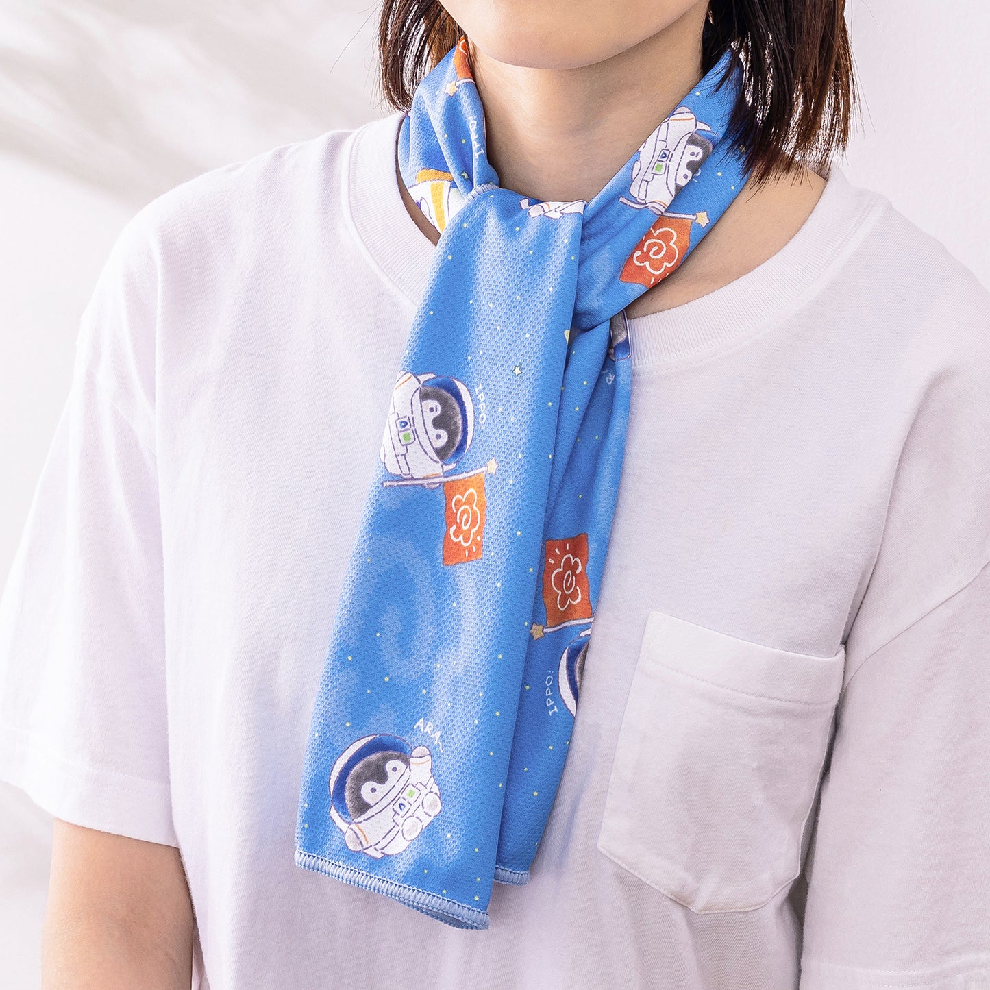 コウペンちゃん ひんやり吸水タオル(宇宙のはなまるミッション)
