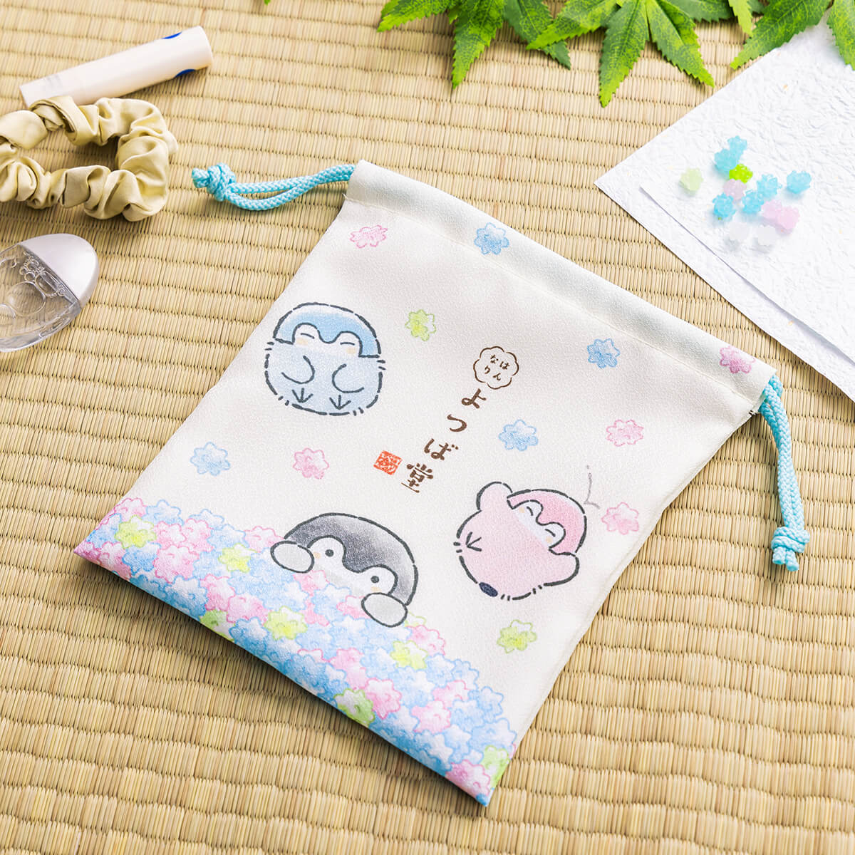 コウペンちゃん はんなりよつば堂 ほどよいサイズの巾着