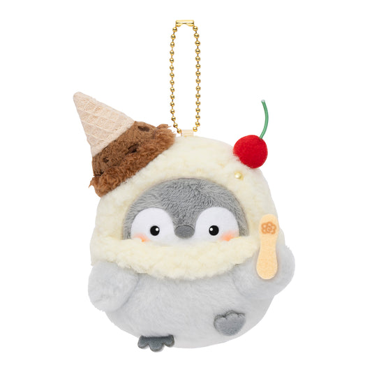 コウペンちゃん バニラにチョコアイス帽子な手のひらマスコット