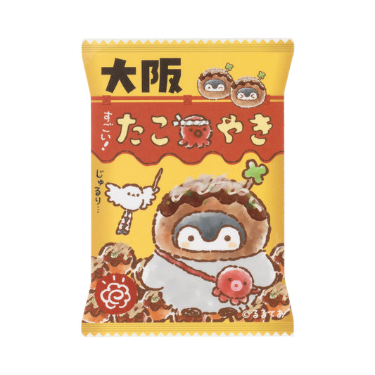 コウペンちゃん 駅めぐり スマホに貼れるサイズのステッカー(すごい!たこ焼きスナック)