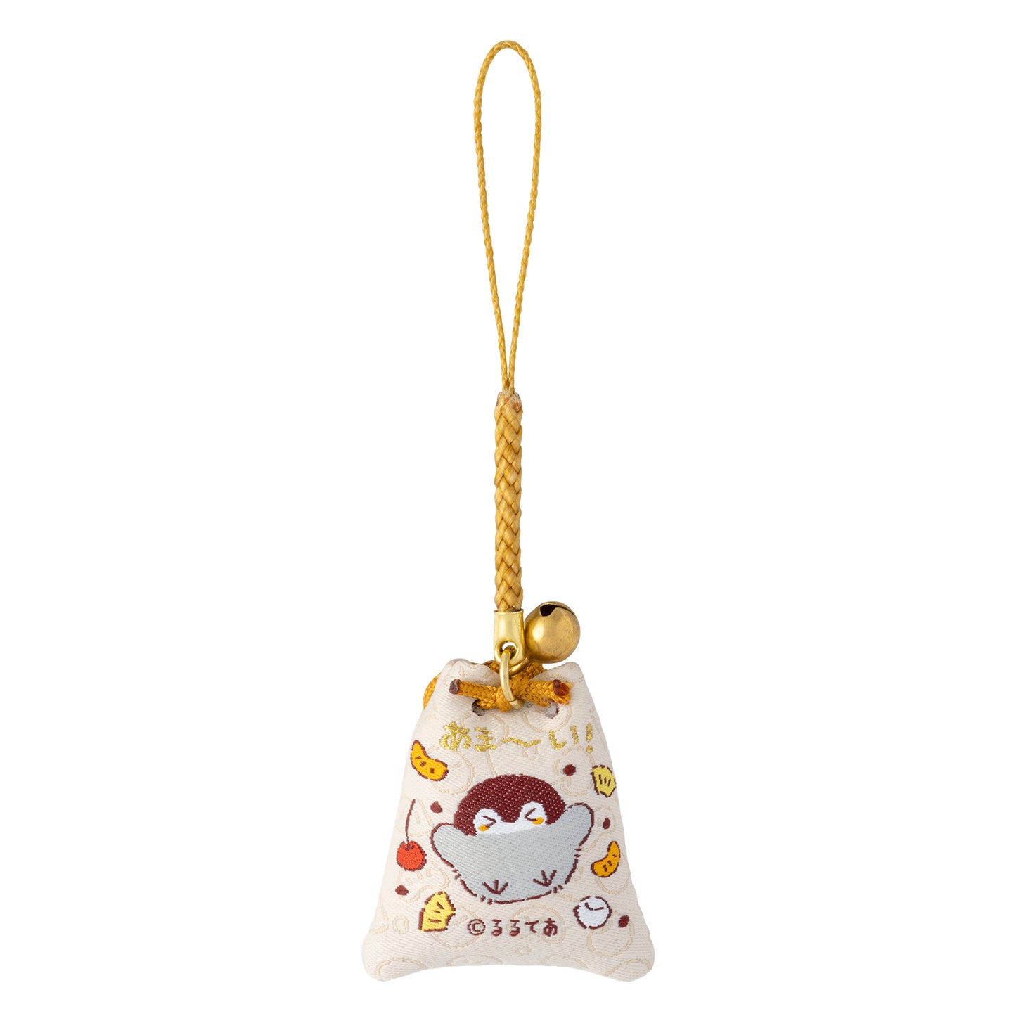 Koupen-chan Hanamaru Anmitsu Shop Sweet Tooth! Puffy Omamori with Bell