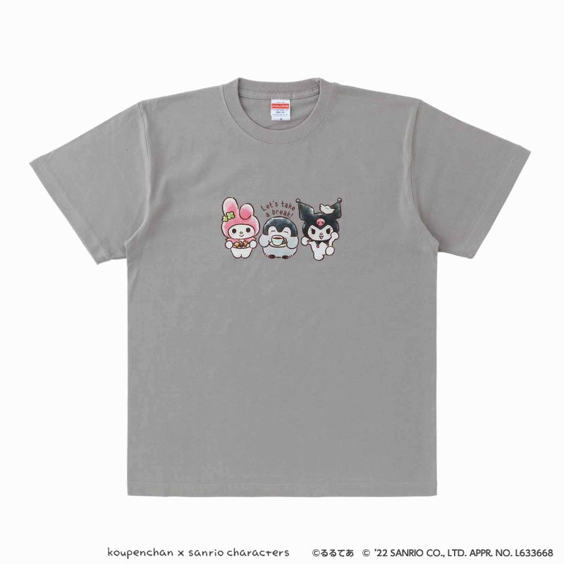 コウペンちゃん×サンリオキャラクターズ Tシャツ(マイメロディ・クロミ)