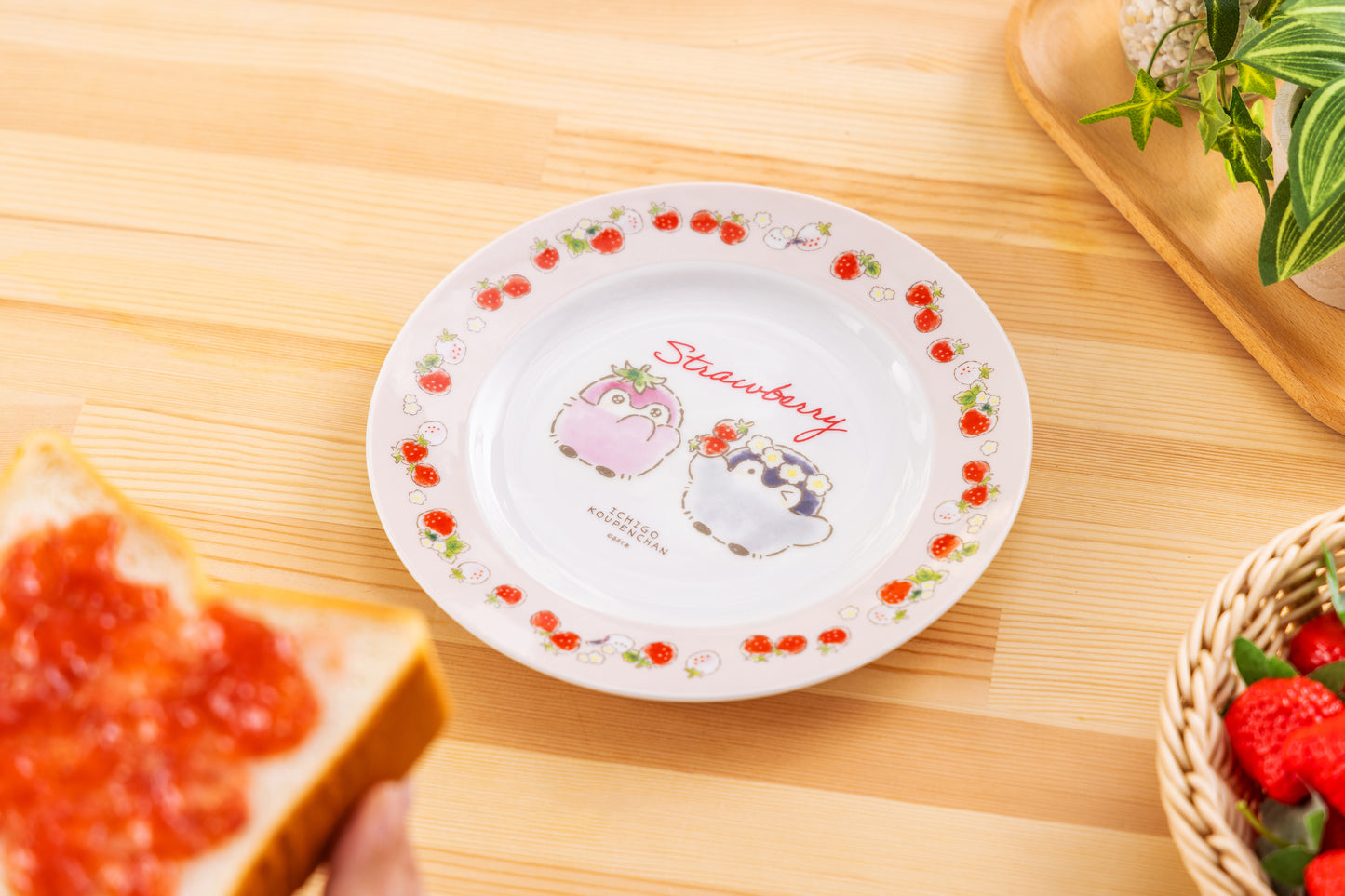 コウペンちゃん いちごなトースト皿