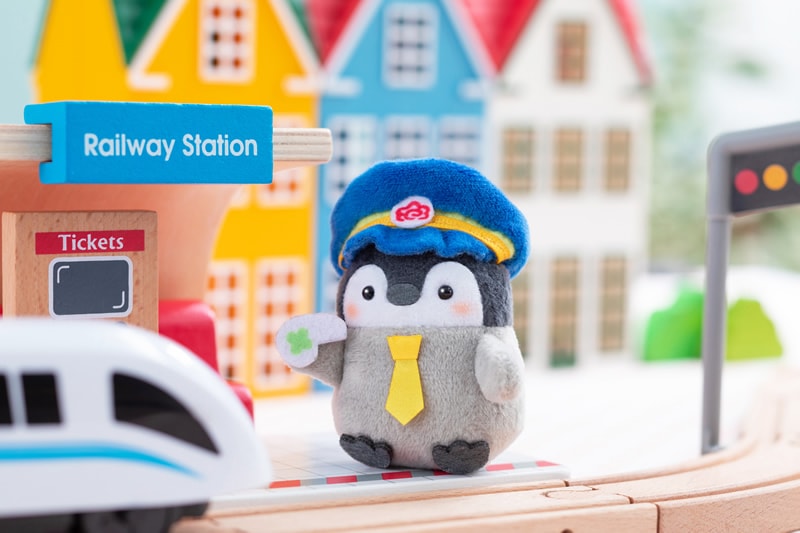 コウペンちゃん はなまるステーションの駅員さんの平たいマスコット