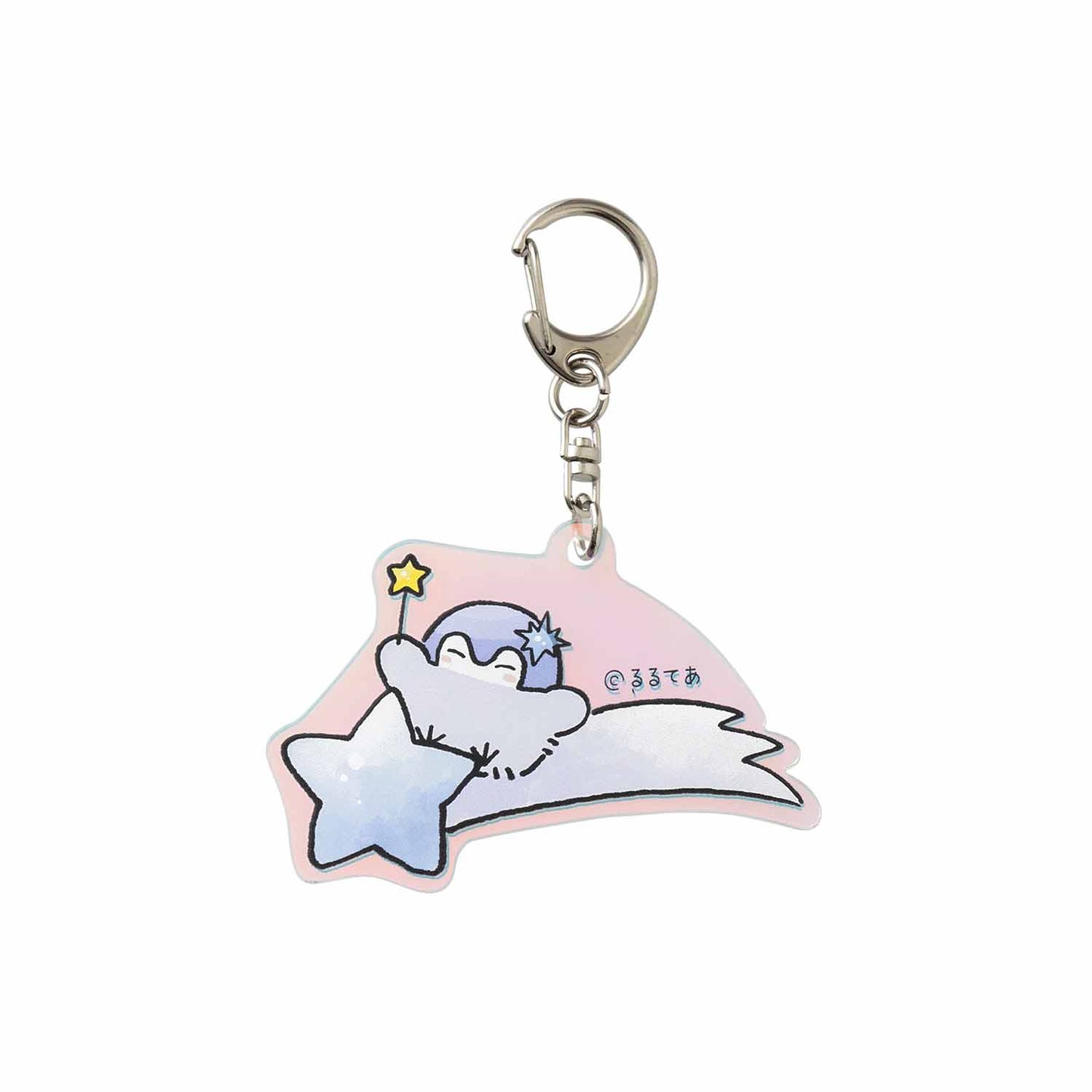 コウペンちゃん 花丸まんてん星 オーロラアクリルキーホルダー(流れ星)