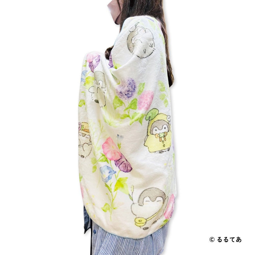 コウペンちゃん ファストドライバスタオル(あじさい)