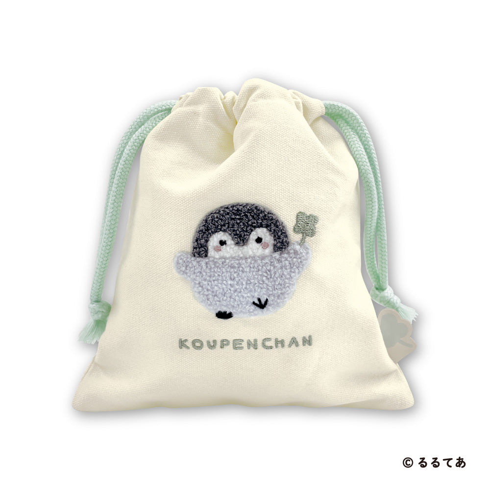 Koupen-chan,코우펜짱,点赞鹅,正能量企鵝 Drawstring purse soft