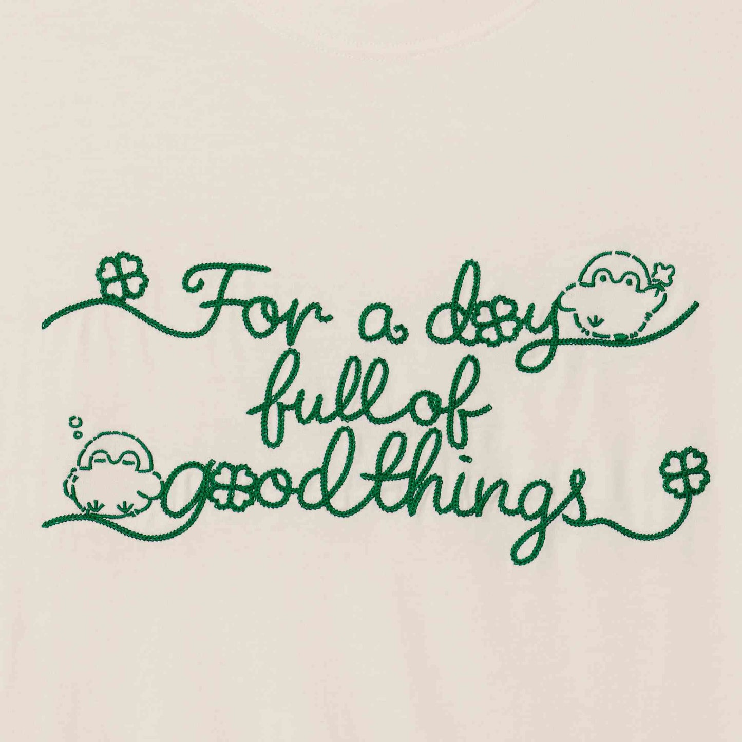 コウペンちゃん Tシャツ 今日もいいことあるよ アイボリー