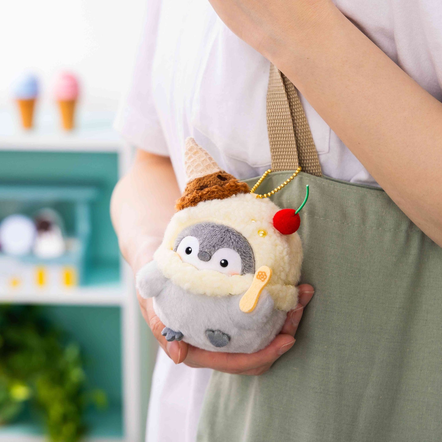 コウペンちゃん コーンアイスマスコット(チョコミント)