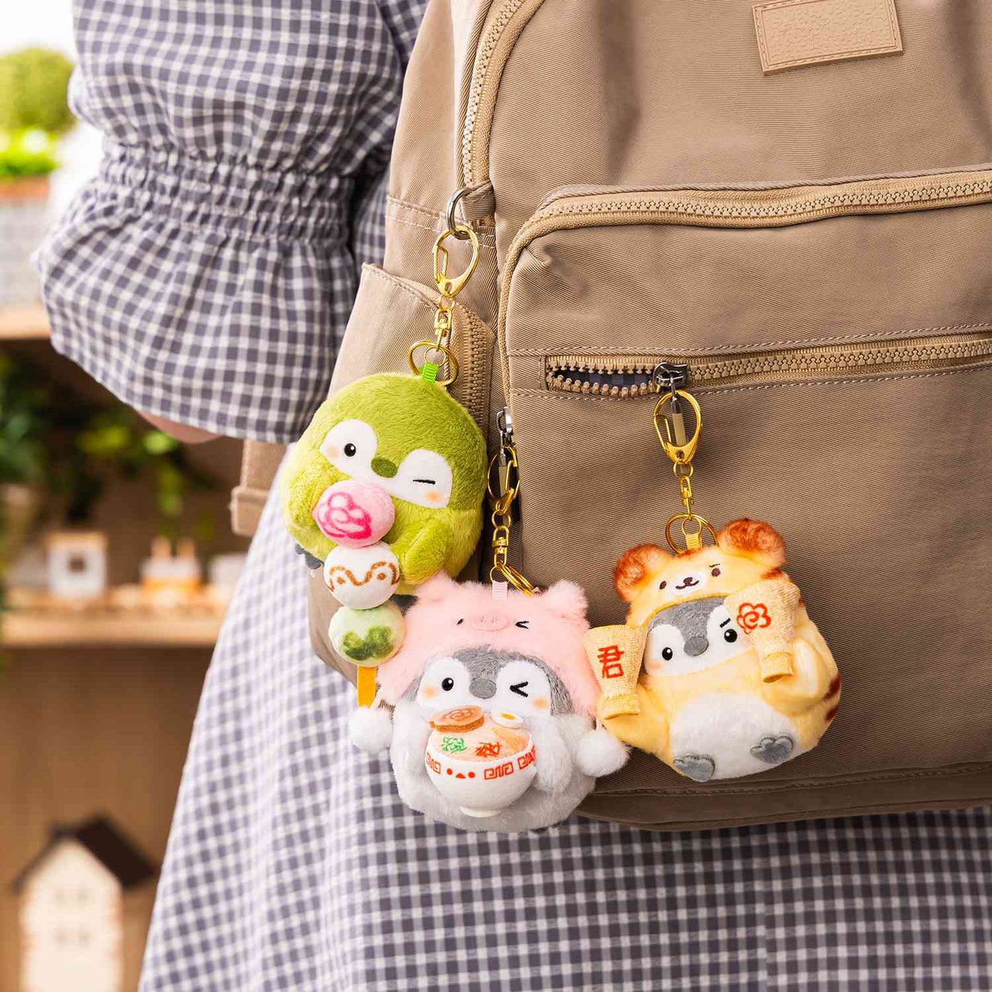 コウペンちゃん とんこつラーメンたびよ〜!ぶたさん帽子な笛付きマスコット