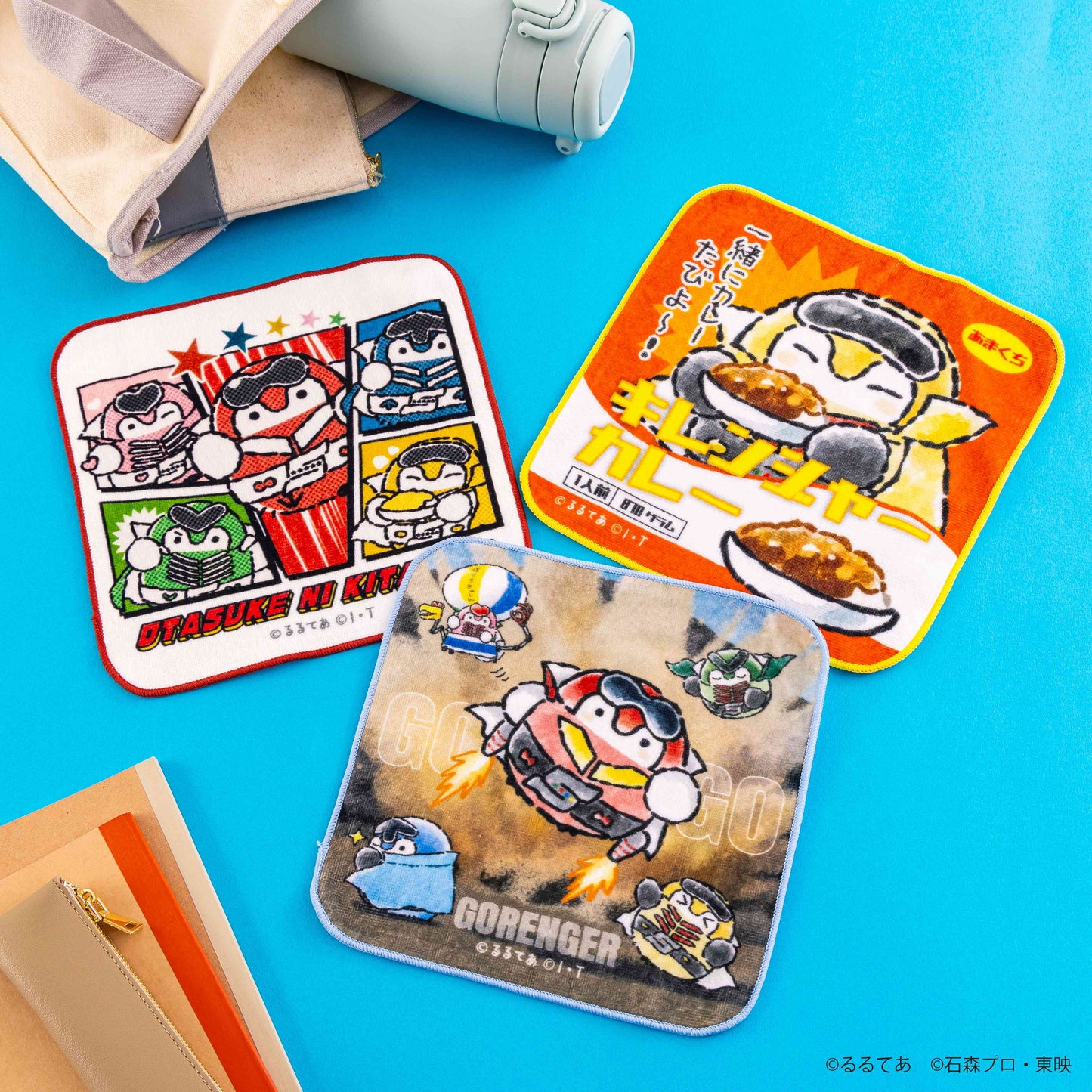 ゴレンジャー×コウペンちゃん ハンドタオル(GOGOゴレンジャー)