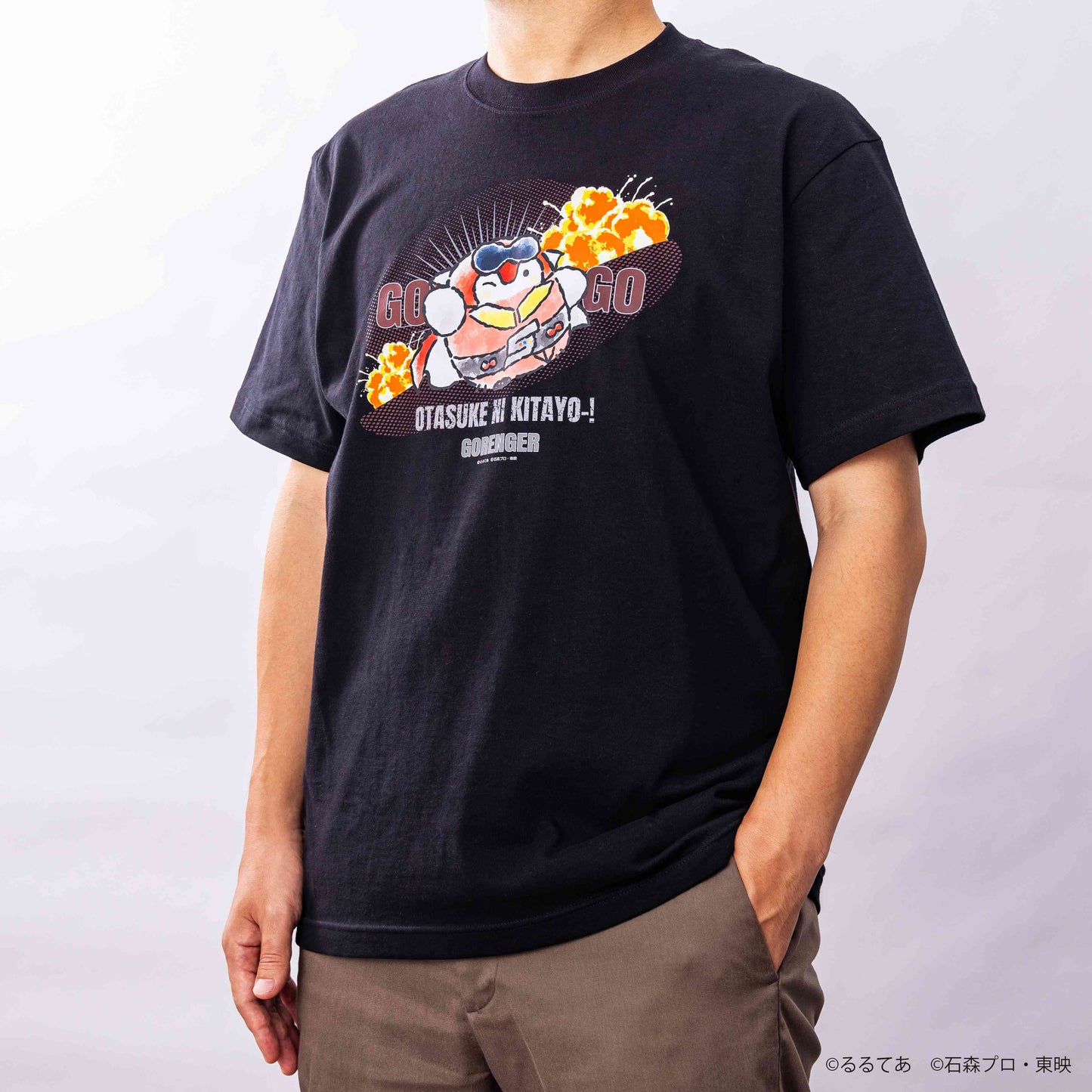 ゴレンジャー×コウペンちゃん Tシャツ おたすけにきたよ〜!(フリーサイズ)