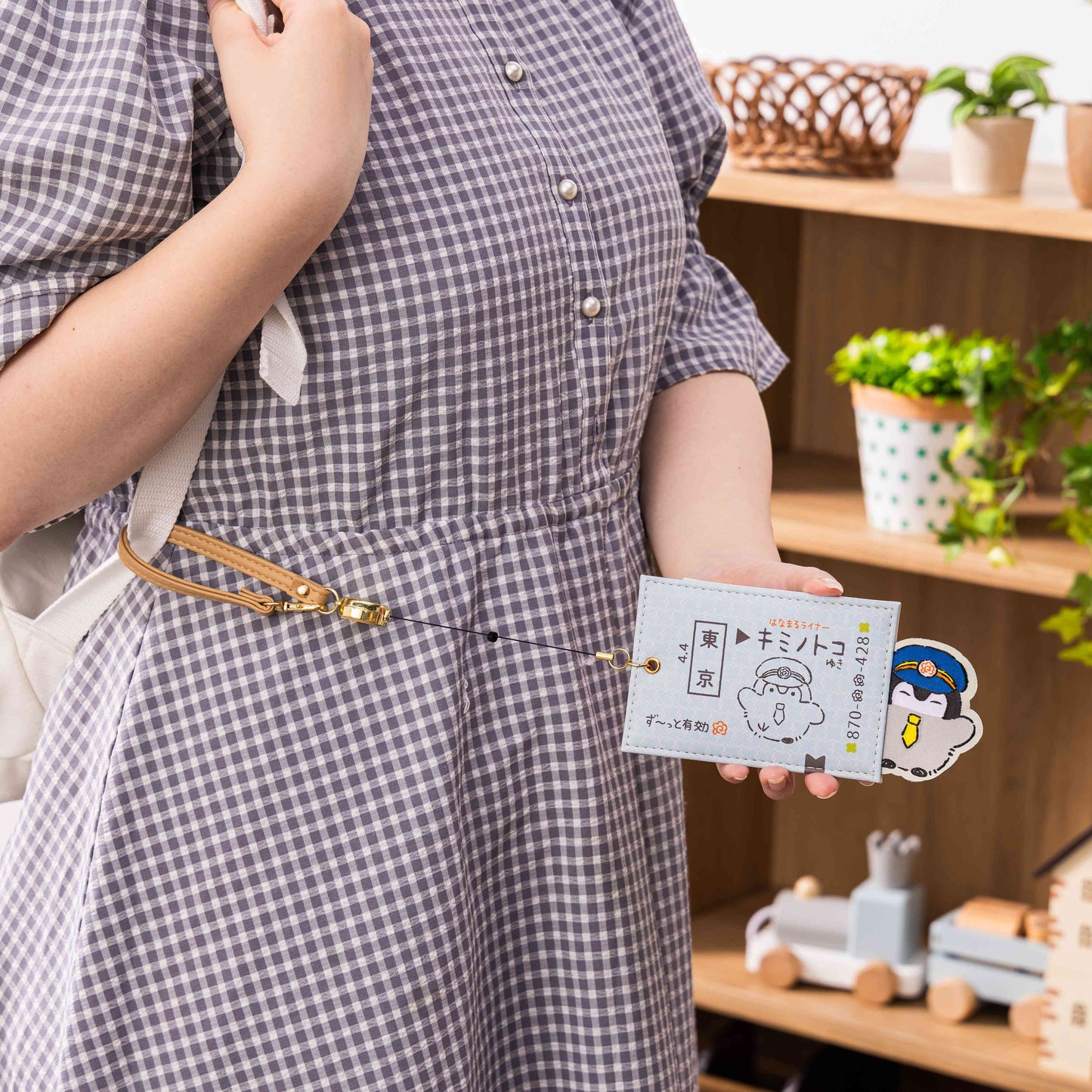 コウペンちゃん 駅めぐり リール付きパスケース(キミノトコゆき切符)