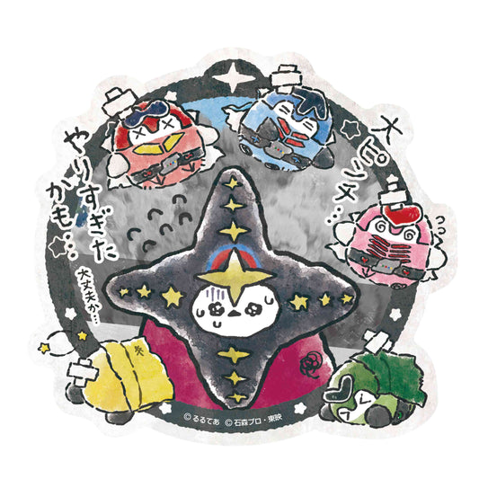 ゴレンジャー×コウペンちゃん トラベルステッカー⑥黒十字軍