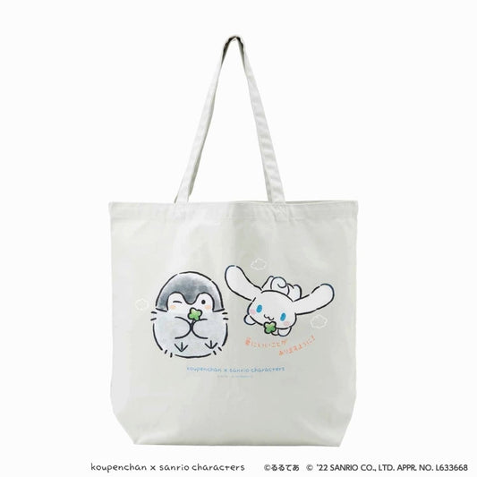 Koupen-chan× Sanrio Characters Large Tote Bag (Cinnamoroll)