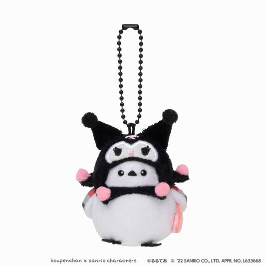 Koupen-chan×Sanrio Characters PalmMascot(Yokoshima Enaga-san× Kuromi)