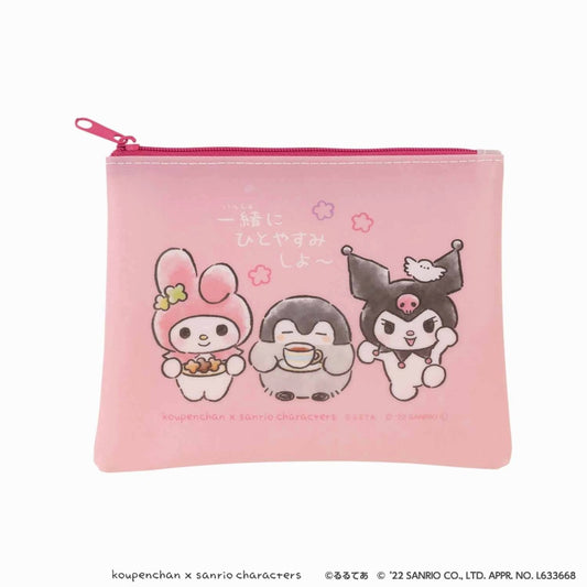 Koupen-chan× Sanrio Characters PVC Pouch (My Melody x Kuromi)