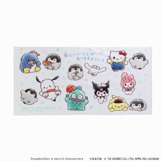 Koupen-chan×Sanrio Characters Bath Towel
