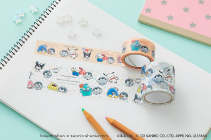 コウペンちゃん×サンリオキャラクターズ マスキングテープL