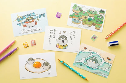 コウペンちゃん 原画のポストカード（ラムネアイスソード）