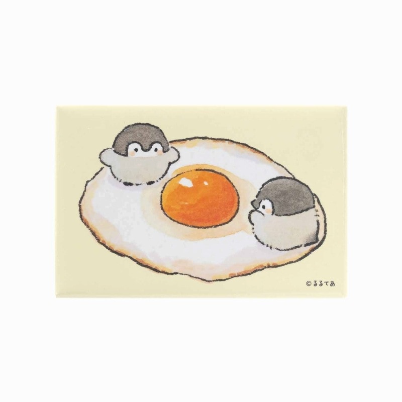 コウペンちゃん 原画のスクエアマグネット（目玉焼き）