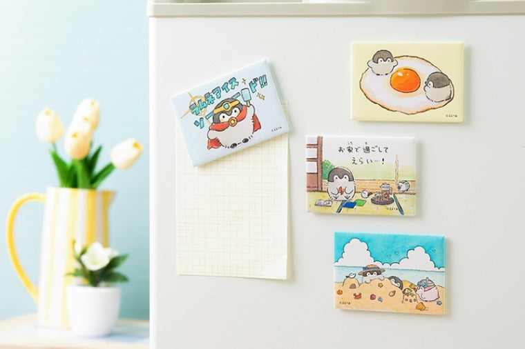 コウペンちゃん 原画のスクエアマグネット（お家で過ごしてえらい…！）