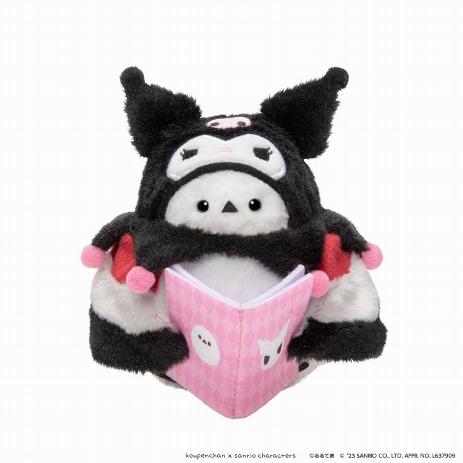 コウペンちゃん×サンリオキャラクターズ ぬいぐるみM（邪エナガさん×クロミ）
