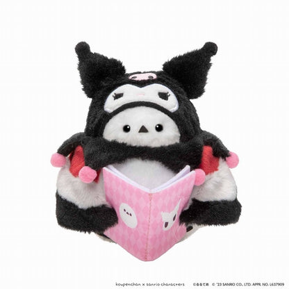 コウペンちゃん×サンリオキャラクターズ ぬいぐるみM（邪エナガさん×クロミ）