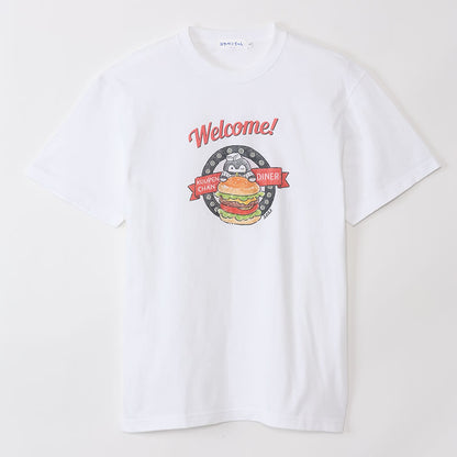 コウペンちゃん ダイナー Tシャツ WELCOME ホワイト