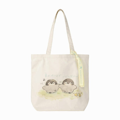 コウペンちゃん リボン付き大きめトートバッグ（君のペースでいいんだよ～）