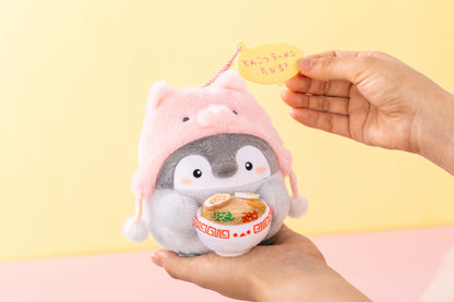 コウペンちゃん とんこつラーメンたびる？ぶたさん帽子マスコット