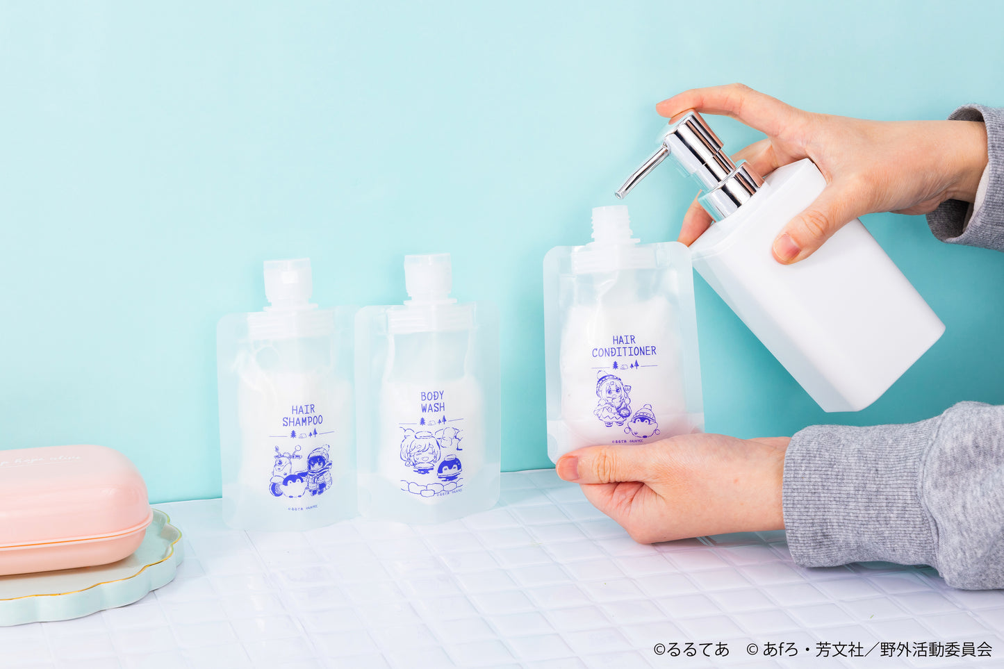 ゆるキャン△×コウペンちゃん 3個セットトラベルボトル