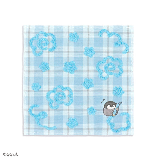 コウペンちゃん 君にはなまる タオルハンカチ ブルー