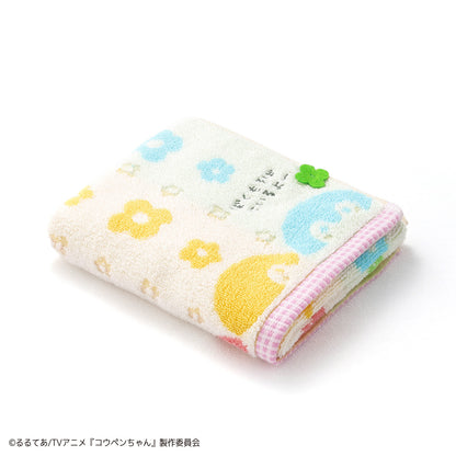コウペンちゃん まんかい！フェイスタオル ピンク