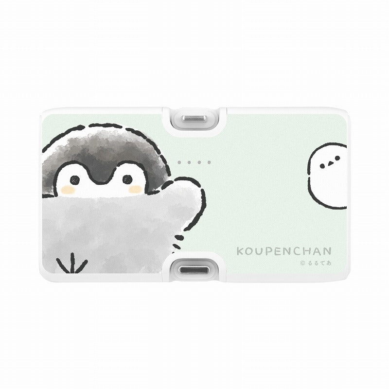 コウペンちゃん Lightning/Type-Cコネクタ付きリチウムイオン充電器4000mAh（コウペンちゃん&邪エナガさん）